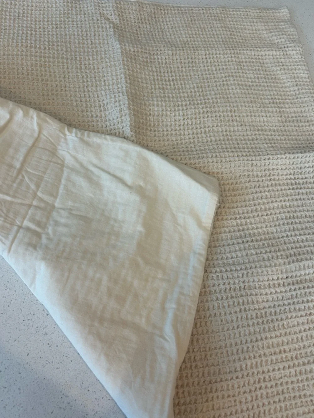 Pottery Barn Washed Waffle Weave Standard Euro Sham 1